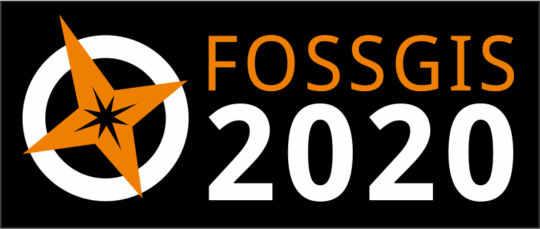 Datei:Fossgis2020 logo kompass v2 invertiert.png