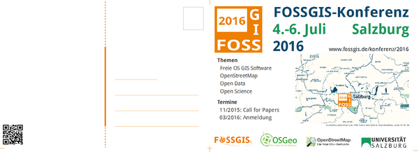 Flyer-Entwurf FOSSGIS-Konferenz