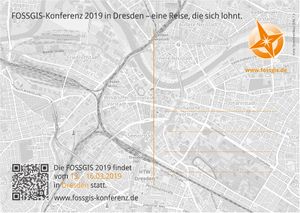 Konferenzflyer FOSSGIS 2019