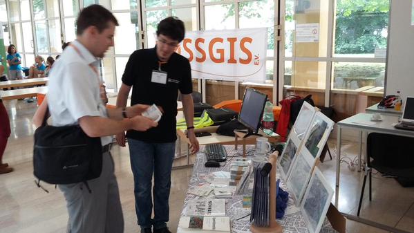 AGIT 2015 OSGeo Park OSM Stand